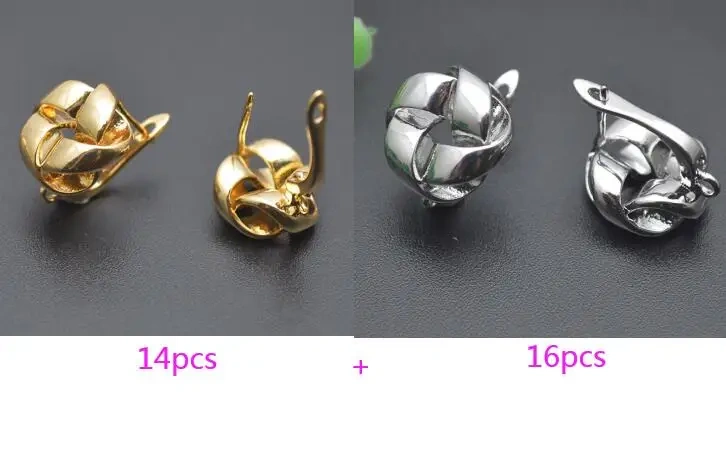 New Design Geometric Twisted Shape Ear Hook Basic Earwire Schwenzy for Dangle Earrings Making 30pcs/lot