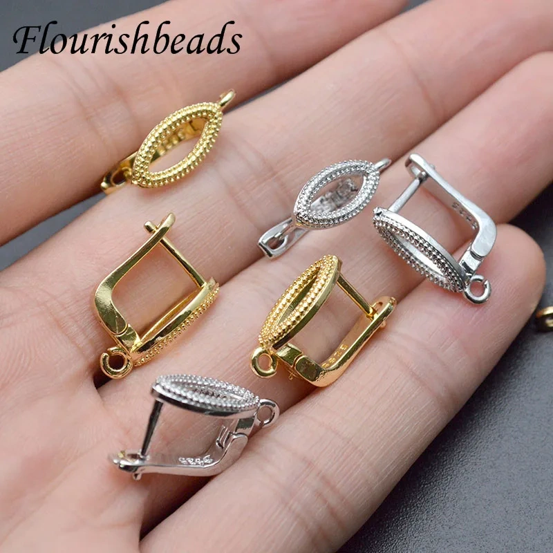 30pcs/lot High Quality Nickel Free Gold Color Earring Hooks hoops 12x17mm Handmade DIY Jewelry Findings Accessories Supplier
