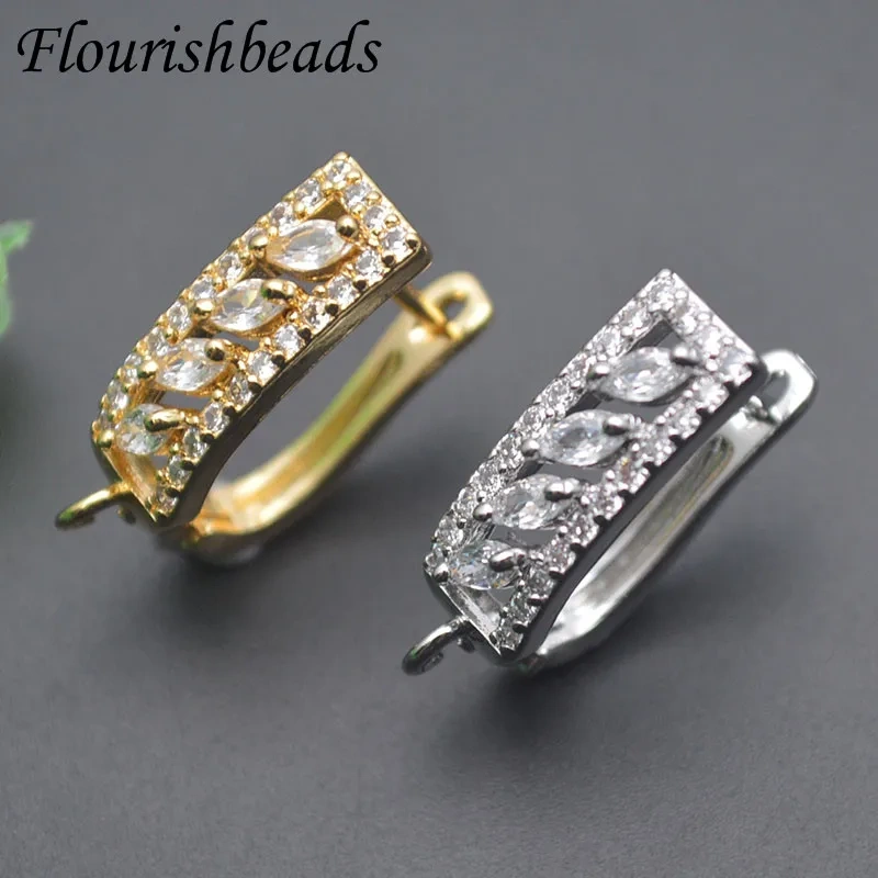 30pcs/lot 18k Real Gold Plated Handmade Basic Shvenzy Earring Hooks Ear Wire Accessories for DIY Earring Jewelry Making