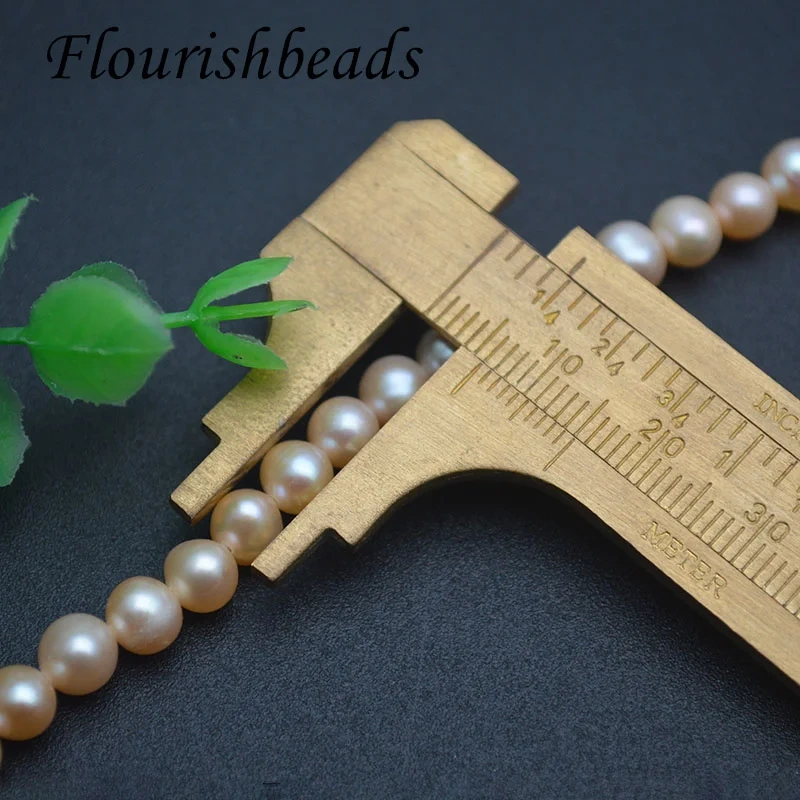 6-6.5mm Natural Freshwater Pearl Beads Potato Shaped Loose Beads for DIY Necklace Jewelry Making Accessories