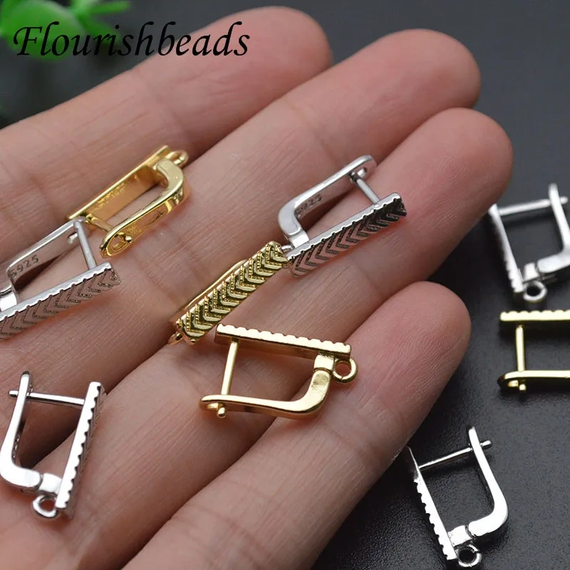 Metal Copper Gold Plated Nickel Free Earring Hooks For Women Handmade DIY Jewelry Accessories 30pcs/lot