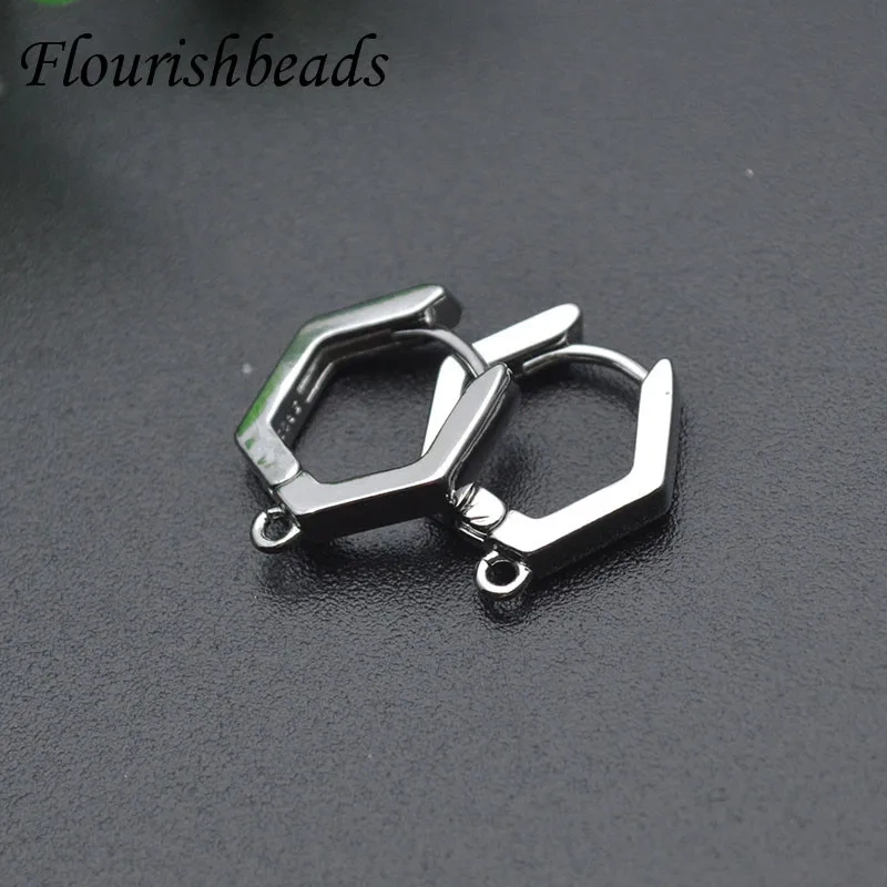 New Arrived 15x15mm Color Remain Nickel Free Geometric Shape Earring Hooks Jewelry Findings DIY Jewelry Making 30pc Per Lot