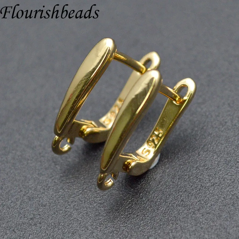 Wholesale Price 30pcs/lot Smooth Basic Nickel Free Schwenzy Fastener Ear Wire Earring Hooks Clasp for Women DIY Jewelry Making