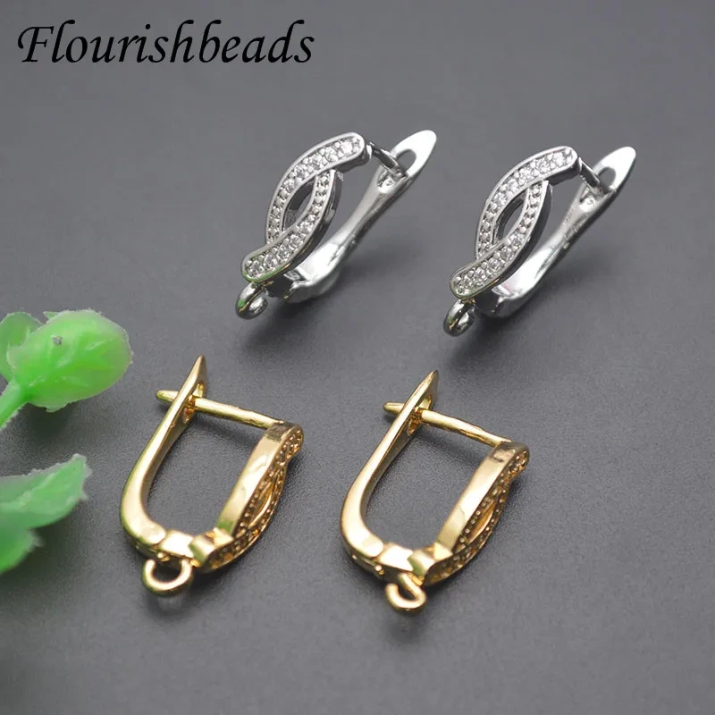 30pcs/lot 12x17mm DIY Jewelry Nickel Free Leverback Basic Earring Hooks for Women Handmade Design Fashion Earrings Making