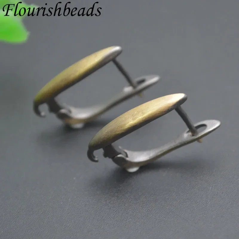 New 30pcs/lot Metal Copper Antique Bronze Earring Hooks Clasp Accessories for Women DIY Retro Earrings Jewelry Findings