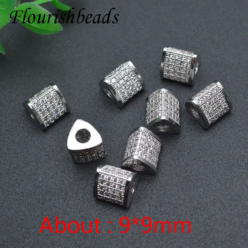 Hot Sell Multi Designs Real Gold Plating Metal Beads Handcraft Loose Spacer Beads Fit DIY Jewelry Bracelets 20pcs/lot