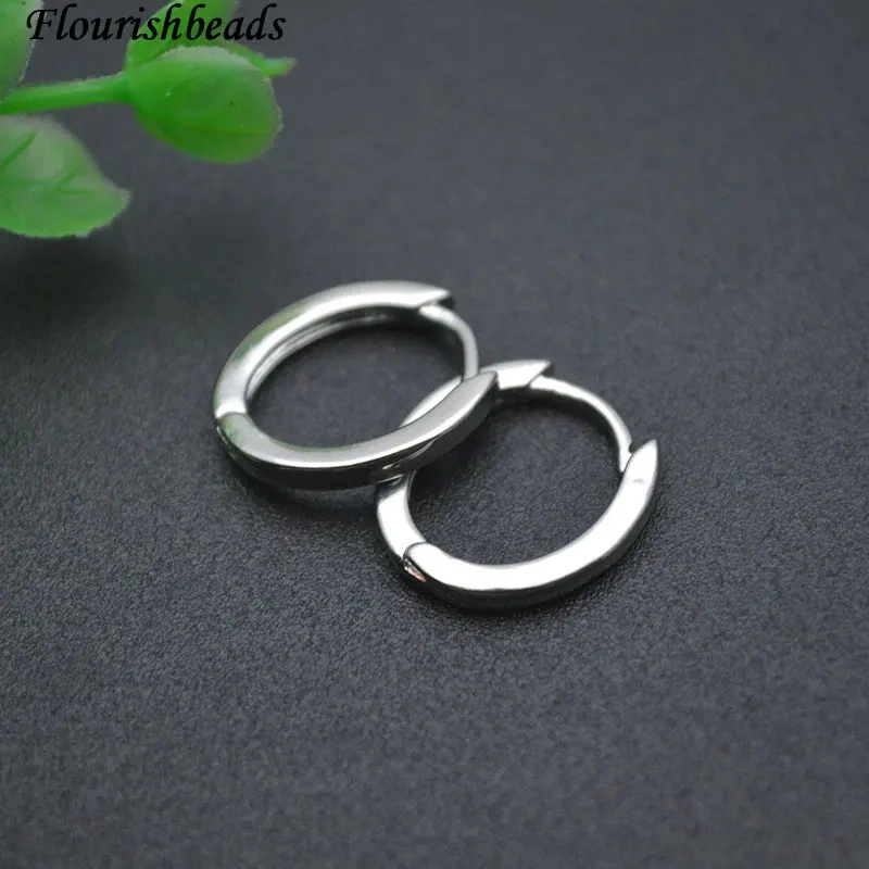 New Design Metal Brass Round Hoop Earrings for Women Girl Gold Silver Color Anti Fadings Fashion Earrings Simple Jewelry