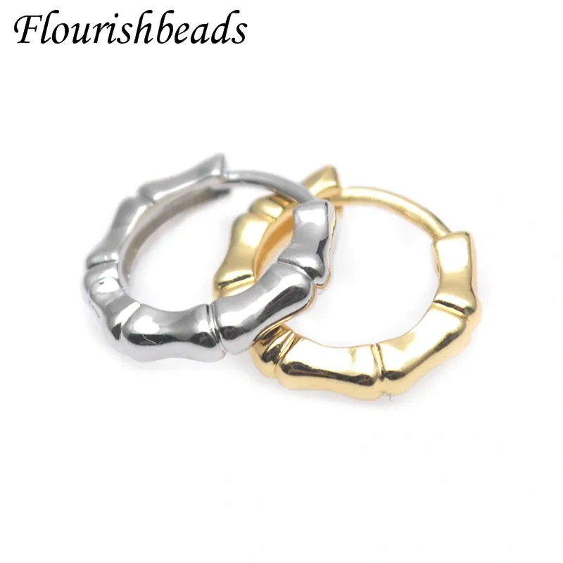 14x15mm Gold Plated Geometric Shape Circle Earrings Hoop for Women Girl Daily Accessories 30pcs/lot