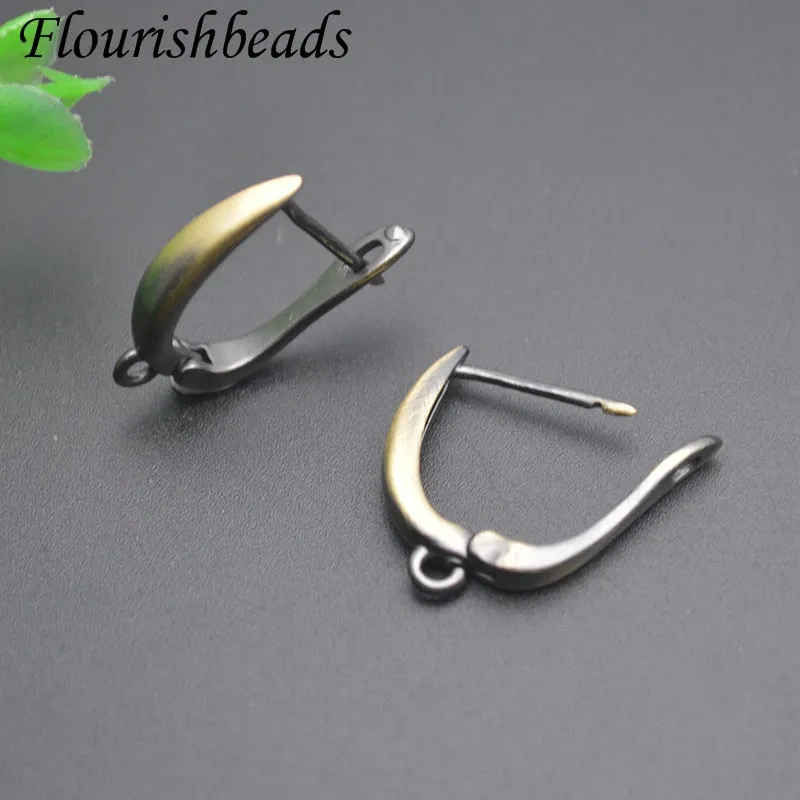 13x20mm Good Quality Antique Bronze Earring Hooks Clasp Ear Wire Lever Back Open Loop for DIY Jewelry Making 30pcs/lot