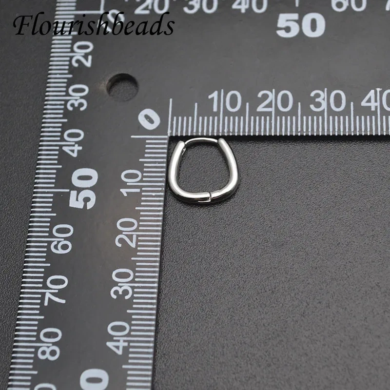 High Quality Gold Color Anti Fading Geometric Shape Circle Earring Hoops Stud Earwire for Women Hip Hop Jewelry Accessories