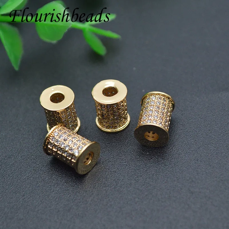 Hot Sell Multi Designs Real Gold Plating Metal Beads Handcraft Loose Spacer Beads Fit DIY Jewelry Bracelets 20pcs/lot