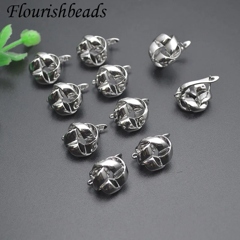 New Design Geometric Twisted Shape Ear Hook Basic Earwire Schwenzy for Dangle Earrings Making 30pcs/lot