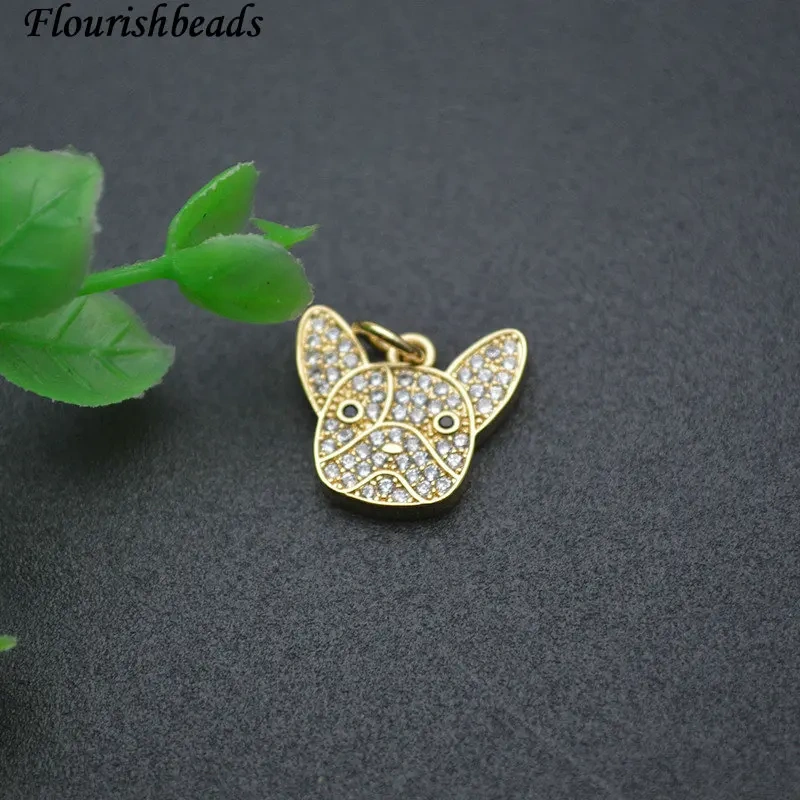 Cute Animal Pug Charms High Quality Nickel Free Jewelry Findings for DIY Earring Bracelet Festive Christmas Gifts 20pcs/lot