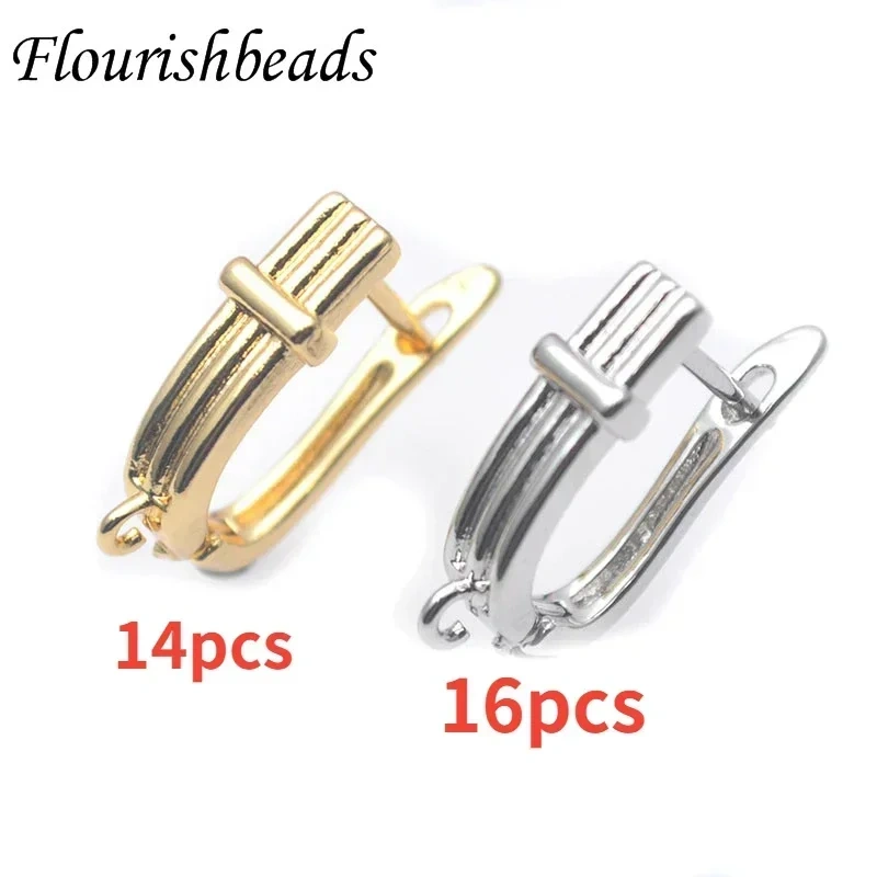 Jewelry Findings Supplies Women Handmade Earwire Gold Color Earring Hooks Accessories for Luxury Earrings Making 30pcs/lot
