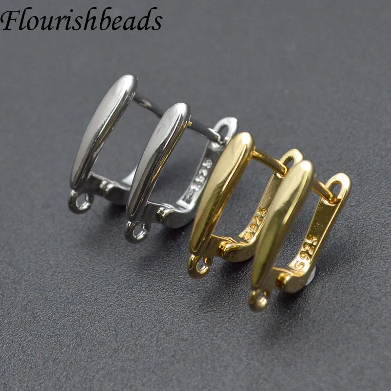 Wholesale Price 30pcs/lot Smooth Basic Nickel Free Schwenzy Fastener Ear Wire Earring Hooks Clasp for Women DIY Jewelry Making