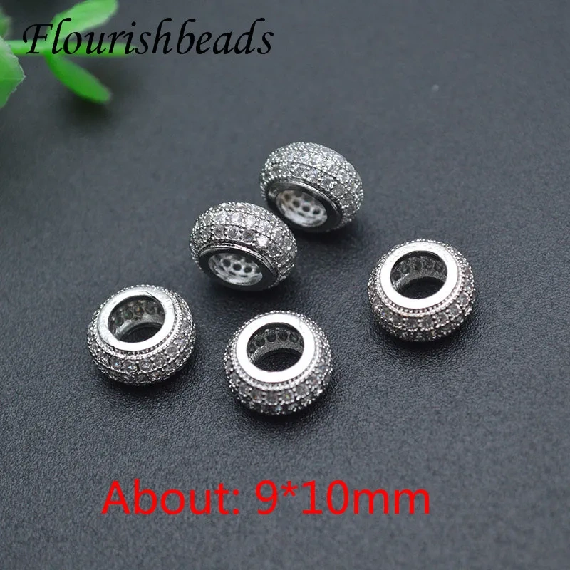 Hot Sell Multi Designs Real Gold Plating Metal Beads Handcraft Loose Spacer Beads Fit DIY Jewelry Bracelets 20pcs/lot