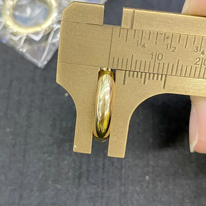 Luxury High Quality Stainless Steel Real Gold Plated Smooth 20mm Circle Earring Hoops for Fashion Girl Earrings Gift 20pcs/lot