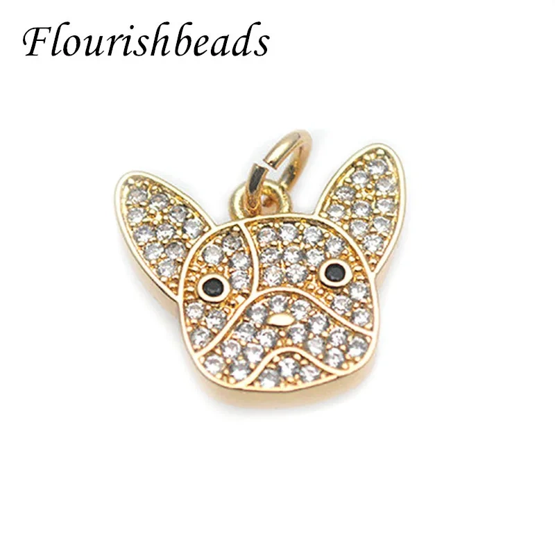 Cute Animal Pug Charms High Quality Nickel Free Jewelry Findings for DIY Earring Bracelet Festive Christmas Gifts 20pcs/lot