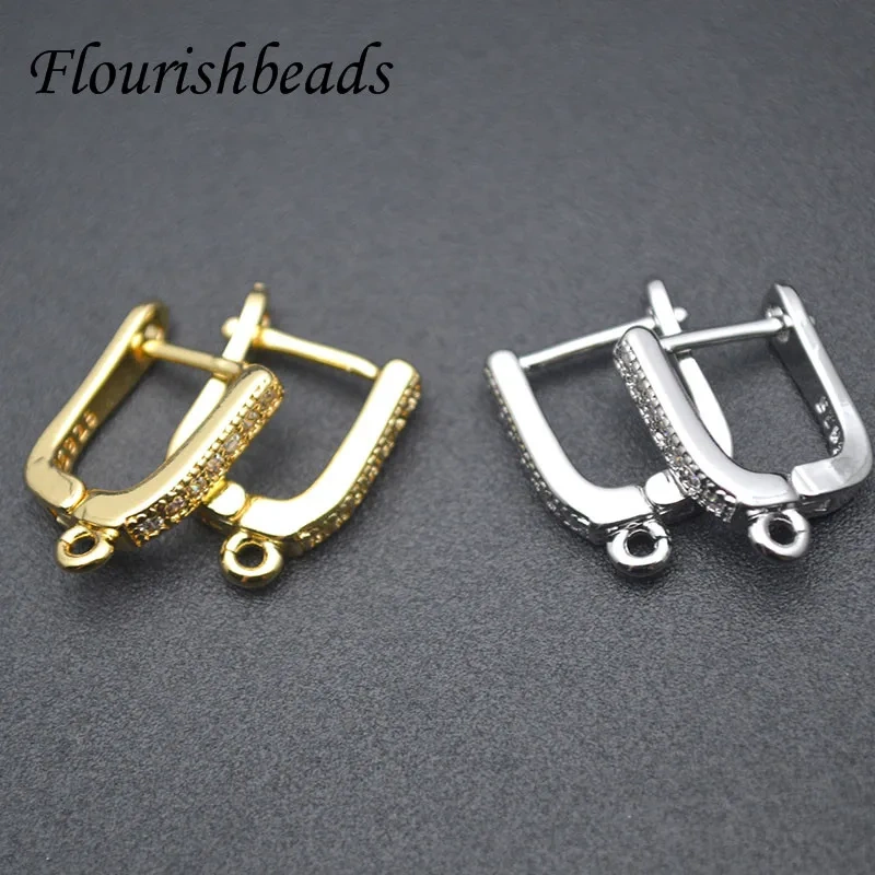 30pcs/lot Fashion Jewelry Material Supplies DIY Handmade Earwire Gold Color Earring Hooks Accessories for Earrings Making