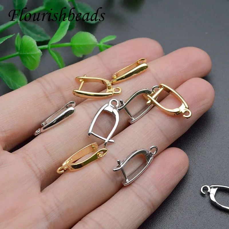 High Quality Nickel Free Smooth Plain Earring Hooks Handmade DIY Jewelry Making Findings Accessories 30pcs Per Lot