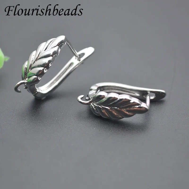 30pcs/lot Nickel Free Gold Plated Paved CZ Beads Earring Hooks Findings for Women DIY Fashion Jewery Making Earrings