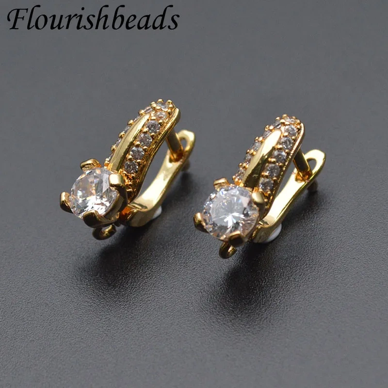 30pcs Variou Shape Nickle Free Gold Rhodium Color Earring Hooks Fit Dangle Earrings Making Jewelry Findings