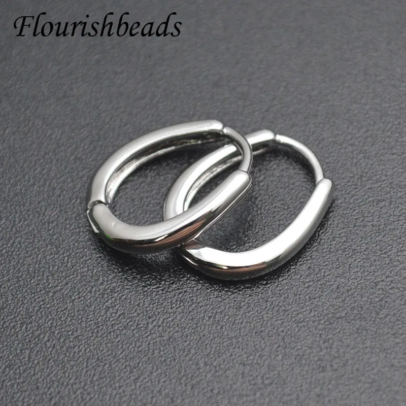 30pcs/lot Various Styles Geometric Hoop Earrings Hooks Clasp for Women Men Party Jewelry Nickel Free Accessoriess