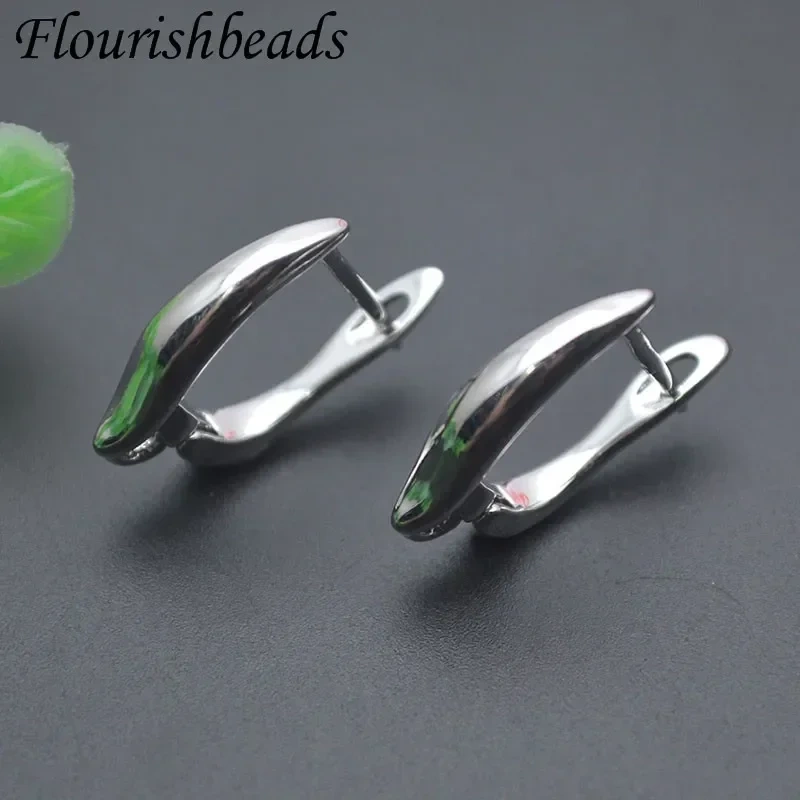 12x17mm Smooth Anti Fading Earring Hooks Earwire for Women Handmade Nickel Free Earrings Jewelry Making 30pcs/lot