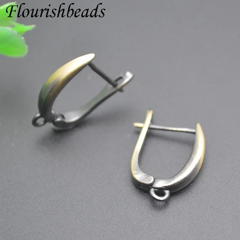 13x20mm Good Quality Antique Bronze Earring Hooks Clasp Ear Wire Lever Back Open Loop for DIY Jewelry Making 30pcs/lot