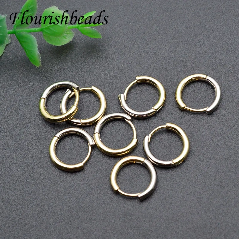 2022 New Arrived Metal Brass Gold Silver Plated Two Color Earrings Women Fashion Simple Jewelry Gifts 30pcs/lot