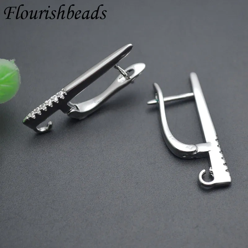Jewelry Findings Handmade Accessories 18k Gold Plated Earwire Earring Hooks Accessories for Diy Earrings Making 30pcs/lot