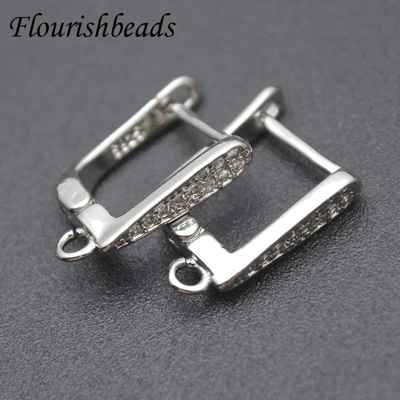 30pcs/lot Women Fashion Handmade Earrings Accessories Gold Plated Earring Hooks Clasp For DIY Jewelry Making Supplies