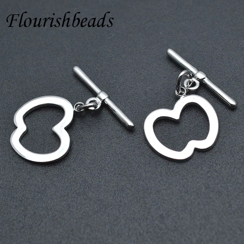 20pc High Quality Anti Fade Brass Gold Plated Color Apple Shape Bracelet O Toggle Clasps Diy Jewelry Accessories