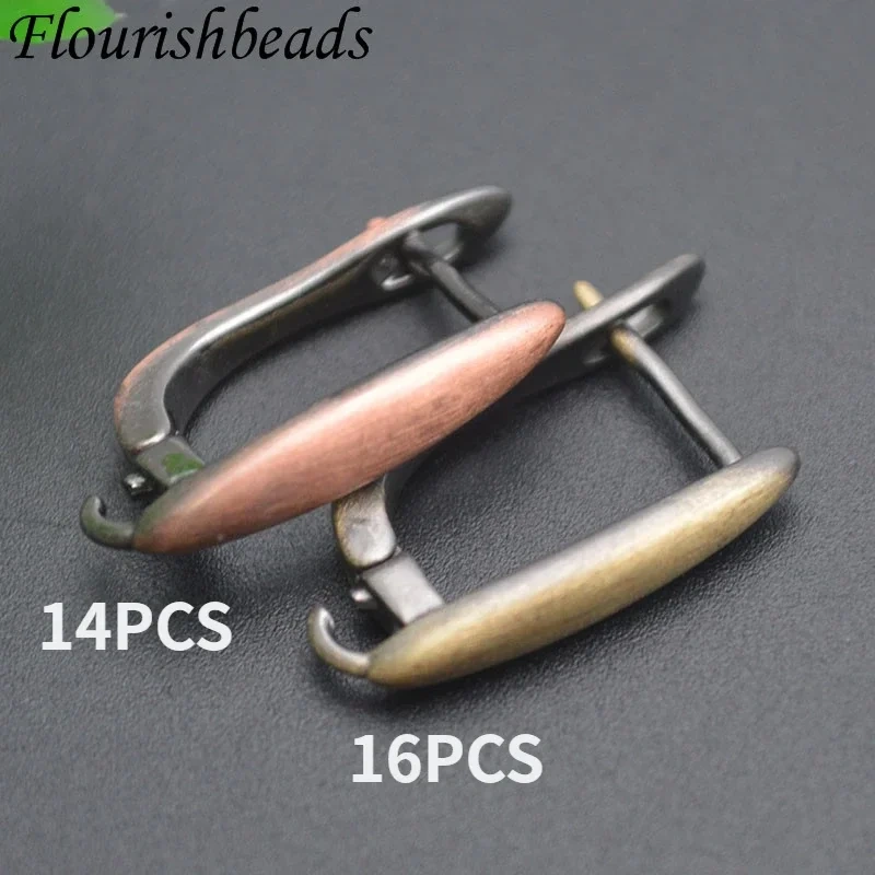 New 30pcs/lot Metal Copper Antique Bronze Earring Hooks Clasp Accessories for Women DIY Retro Earrings Jewelry Findings