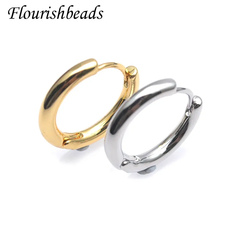 16mm/20mm Quality Nickel Free Gold Color Plain Metal Brass Round Earring Hooks DIY Jewelry Findings 30pcs/lot
