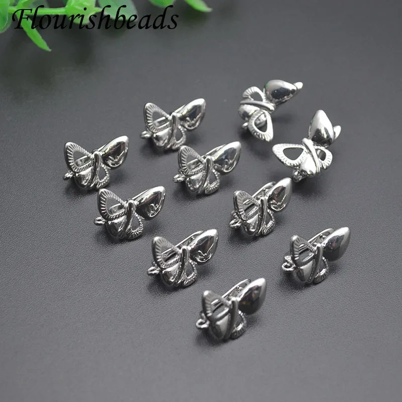 New Style High Quality Butterfly Shape Earring Hooks Ear Wire Basic Accessories for DIY Women Earrings Making 30pcs/lot