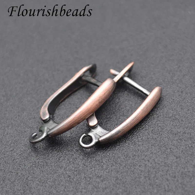 New Antique Bronze Geometric Earring Hooks Clasp Leverback Earwire for Women Handmade DIY Fashion Jewelry 30pcs/lot
