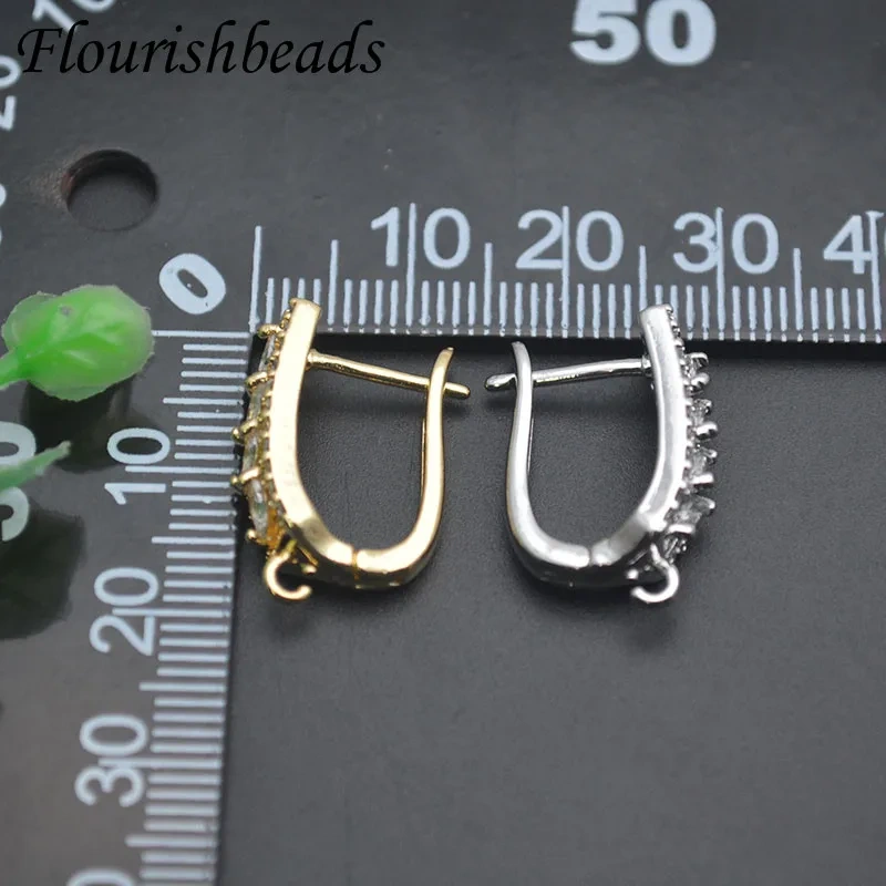 30pcs/lot 18k Real Gold Plated Handmade Basic Shvenzy Earring Hooks Ear Wire Accessories for DIY Earring Jewelry Making
