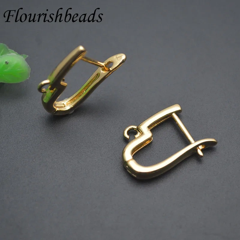 Smooth Gold Plated Schwenzy Earwire Earring Hook Accessories for Handmade Fashion Jewelry Earring Makink 30pcs/lot