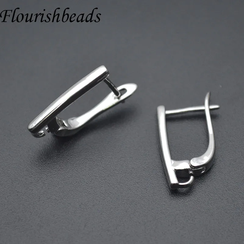Good Quality Nickel Free Smooth Geometric Earring Hooks Clasp for Women Handmade DIY Jewelry Making Earring 30pcs/lot