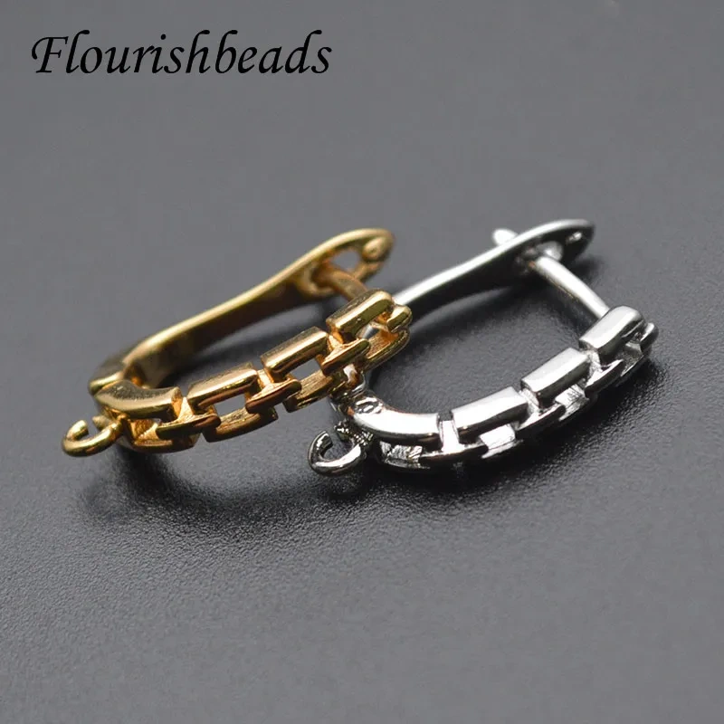 30pcs Variou Shape Nickle Free Gold Rhodium Color Earring Hooks Fit Dangle Earrings Making Jewelry Findings