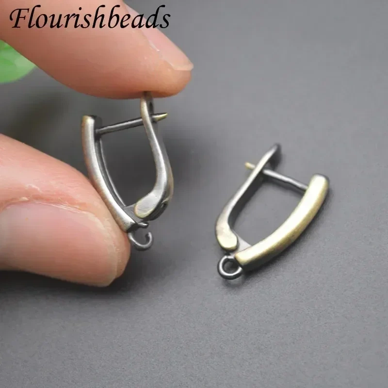 New Antique Bronze Geometric Earring Hooks Clasp Leverback Earwire for Women Handmade DIY Fashion Jewelry 30pcs/lot