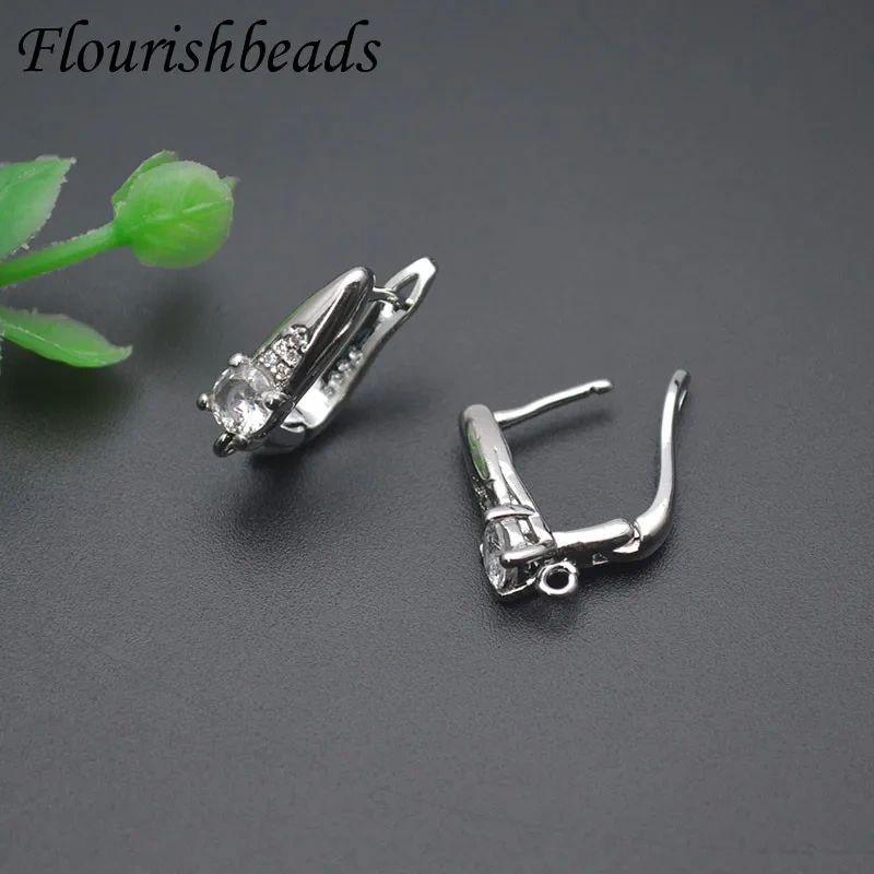 Jewelry Findings Women Handmade DIY Earrings Accessories Silver Color Basic Earring Hooks Fixture Shvenzy 30pcs/lot