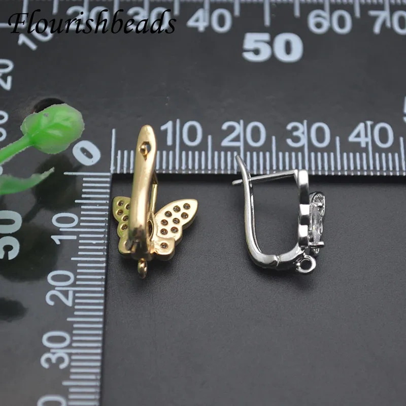 Nickel Free Anti Fading Butterfly Shape Earring Hooks Shvenzy for Handmade Dangle Ear Jewelry Findings Supplies 30pcs/lot