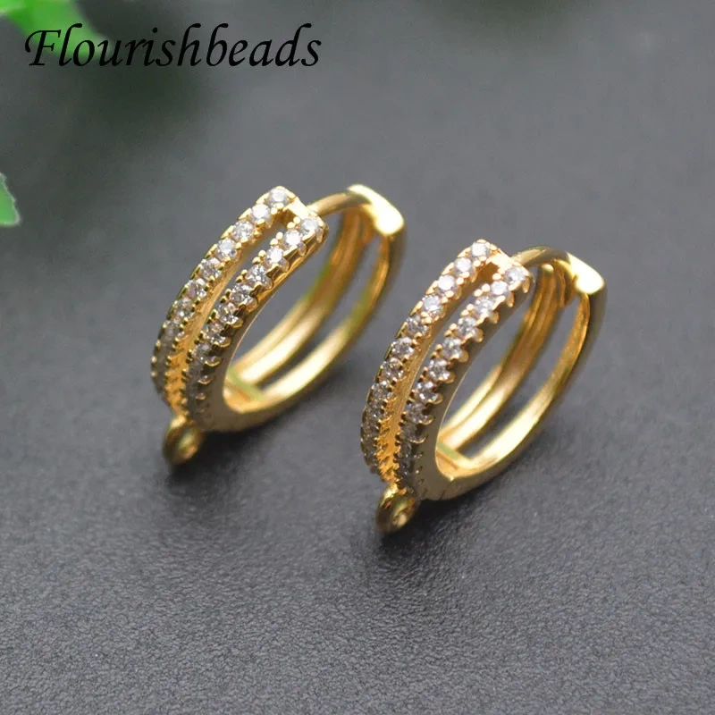High Quality Color Remain Nickel Free Circle Round Earring Hooks Leverback Jewelry Findings Supplier