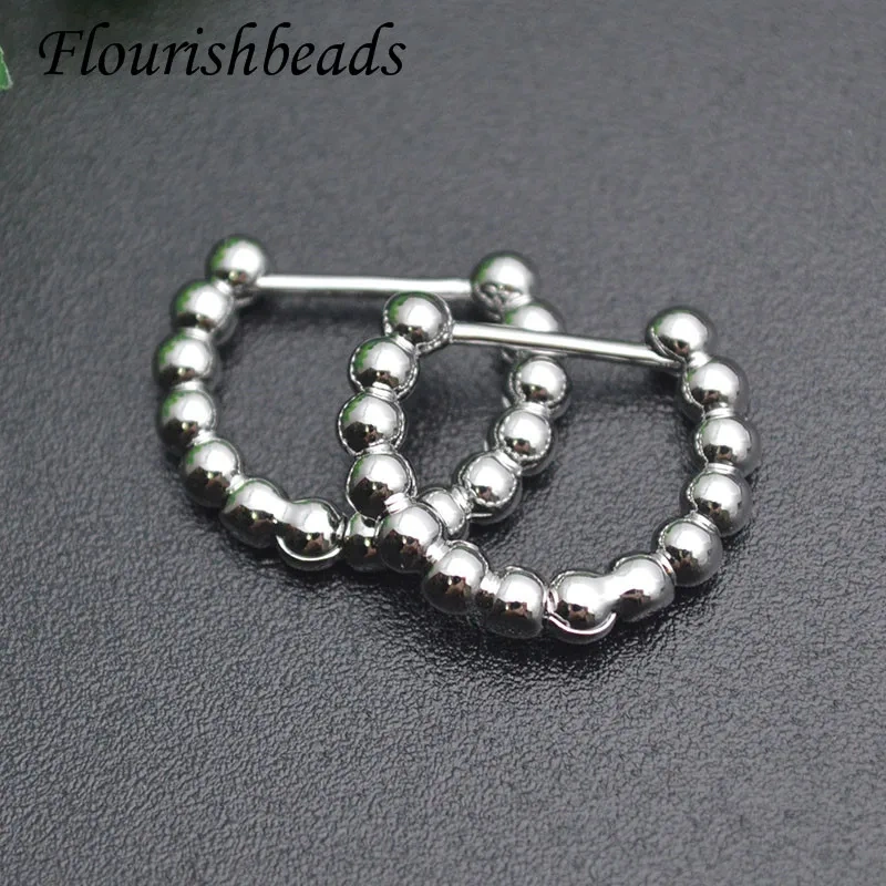 Gold Plated Nickel Free Hoop Earrings Circle Ear Rings Accessories for Women Girl  Simple Jewelry Party Gift 30pcs/lot