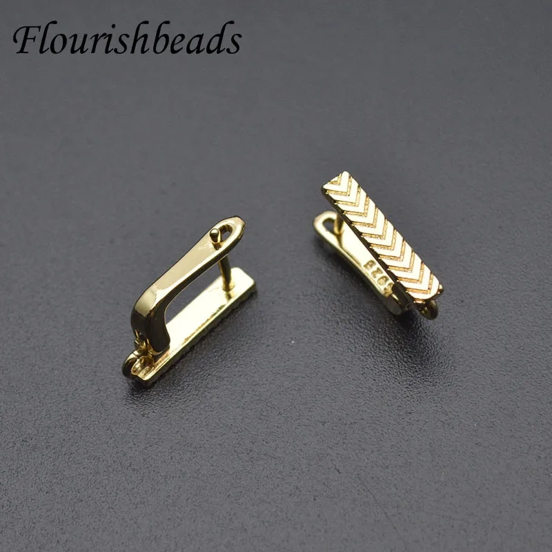 Metal Copper Gold Plated Nickel Free Earring Hooks For Women Handmade DIY Jewelry Accessories 30pcs/lot