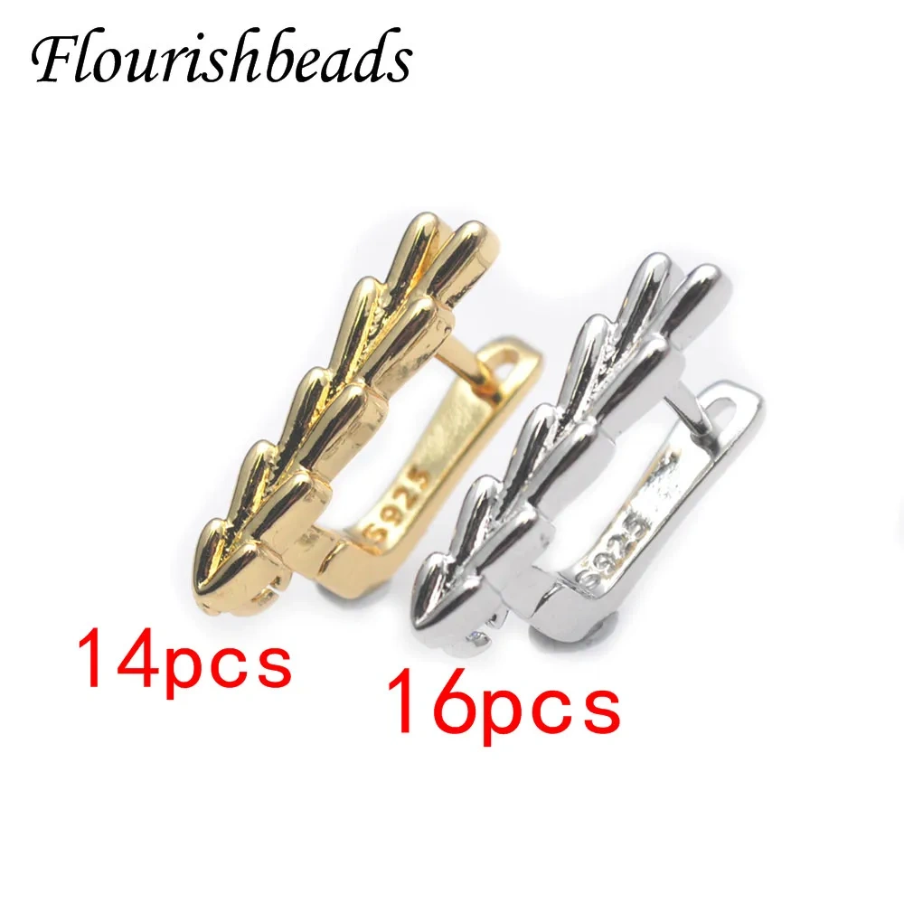 Metal Brass Gold Plated Nickel Free Earring Hooks Handmade DIY High Quality Jewelry Accessories 30pcs/lot