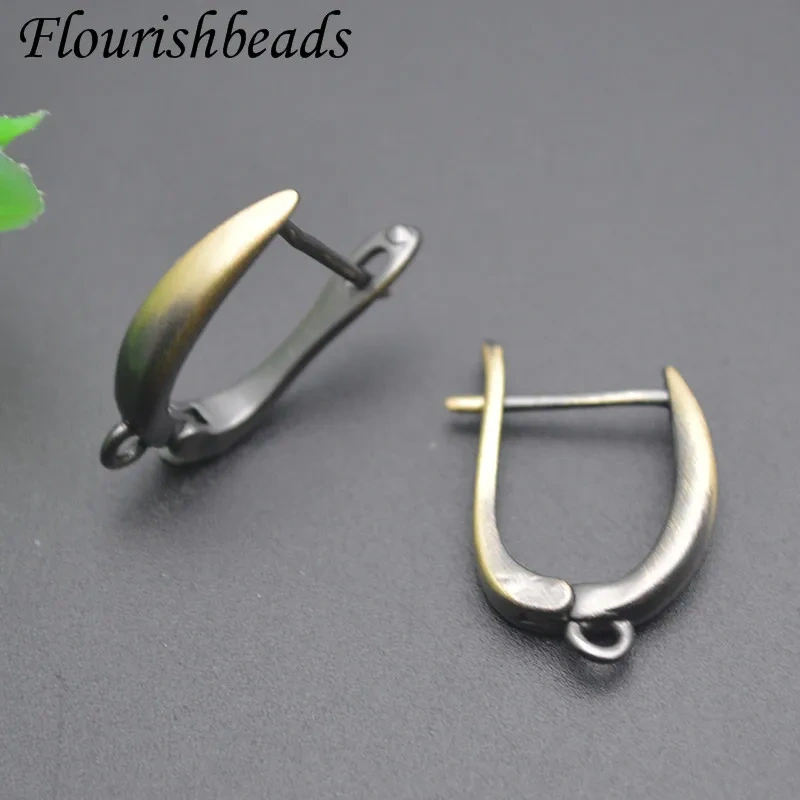 13x20mm Good Quality Antique Bronze Earring Hooks Clasp Ear Wire Lever Back Open Loop for DIY Jewelry Making 30pcs/lot