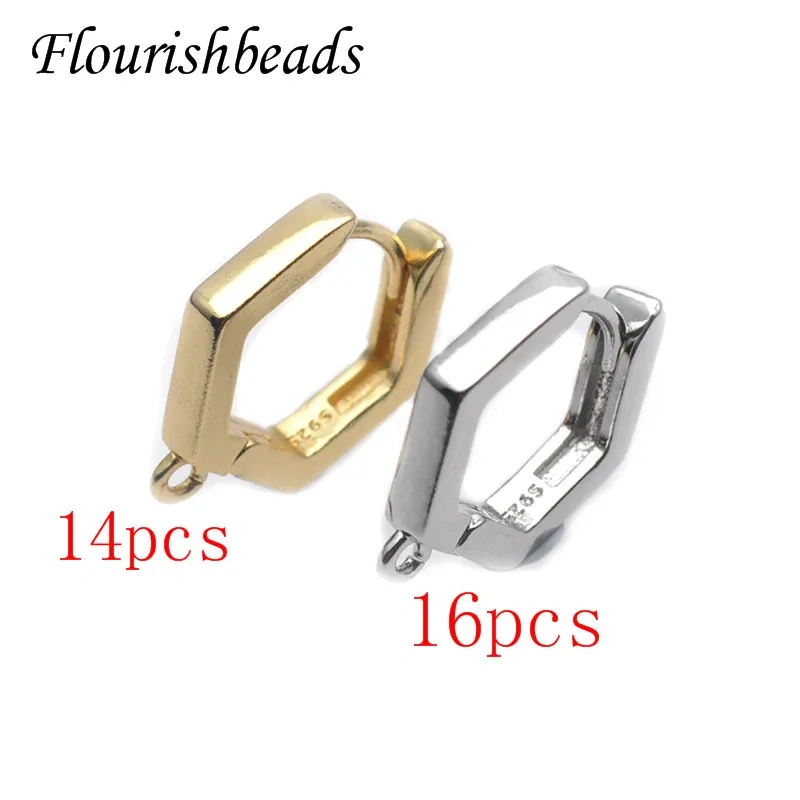 New Arrived 15x15mm Color Remain Nickel Free Geometric Shape Earring Hooks Jewelry Findings DIY Jewelry Making 30pc Per Lot